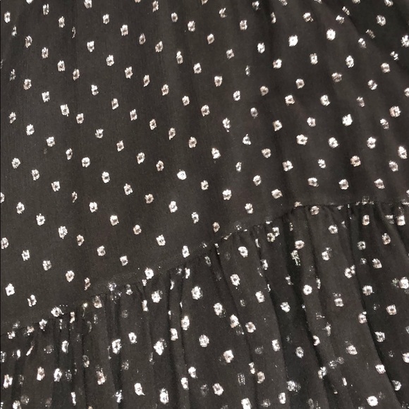 Rebecca Taylor Open Shoulder Metallic Clio Dress - Picture 4 of 7